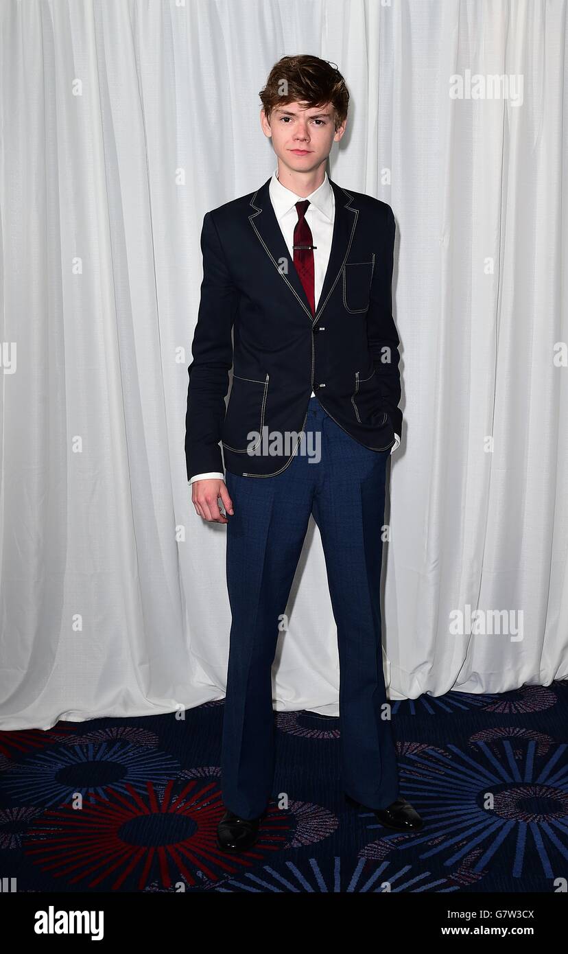 Thomas Brodie-Sangster attending the Jameson Empire Film Awards 2015 held at Grosvenor House, on Park Lane, London Stock Photo