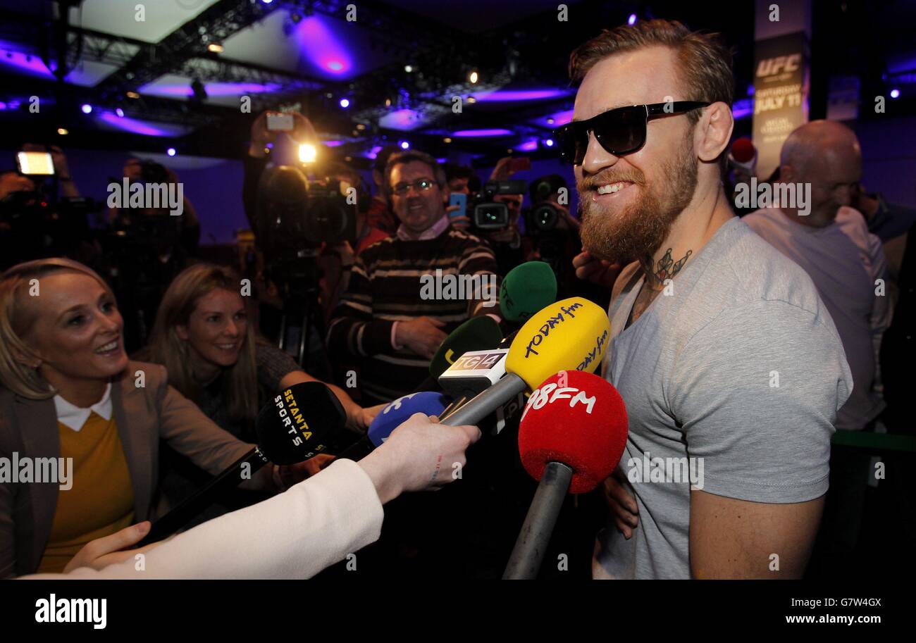 Sport - UFC - Jose Aldo and Conor McGregor Press Conference - Dublin Stock  Photo - Alamy