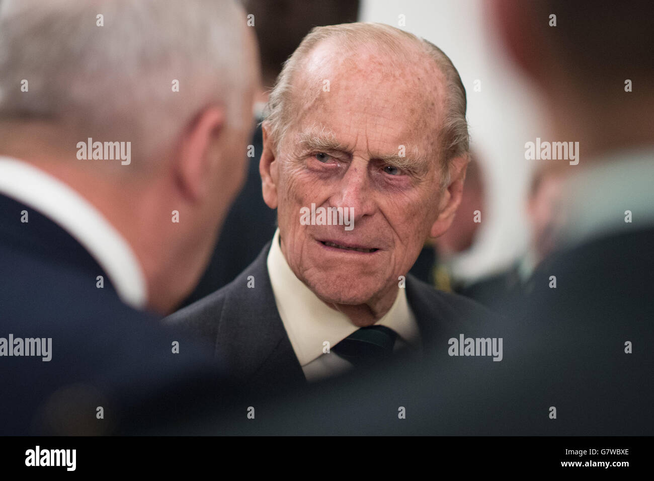 Duke Of Edinburgh Attending A Reception For The Calgary Highlanders Hi 