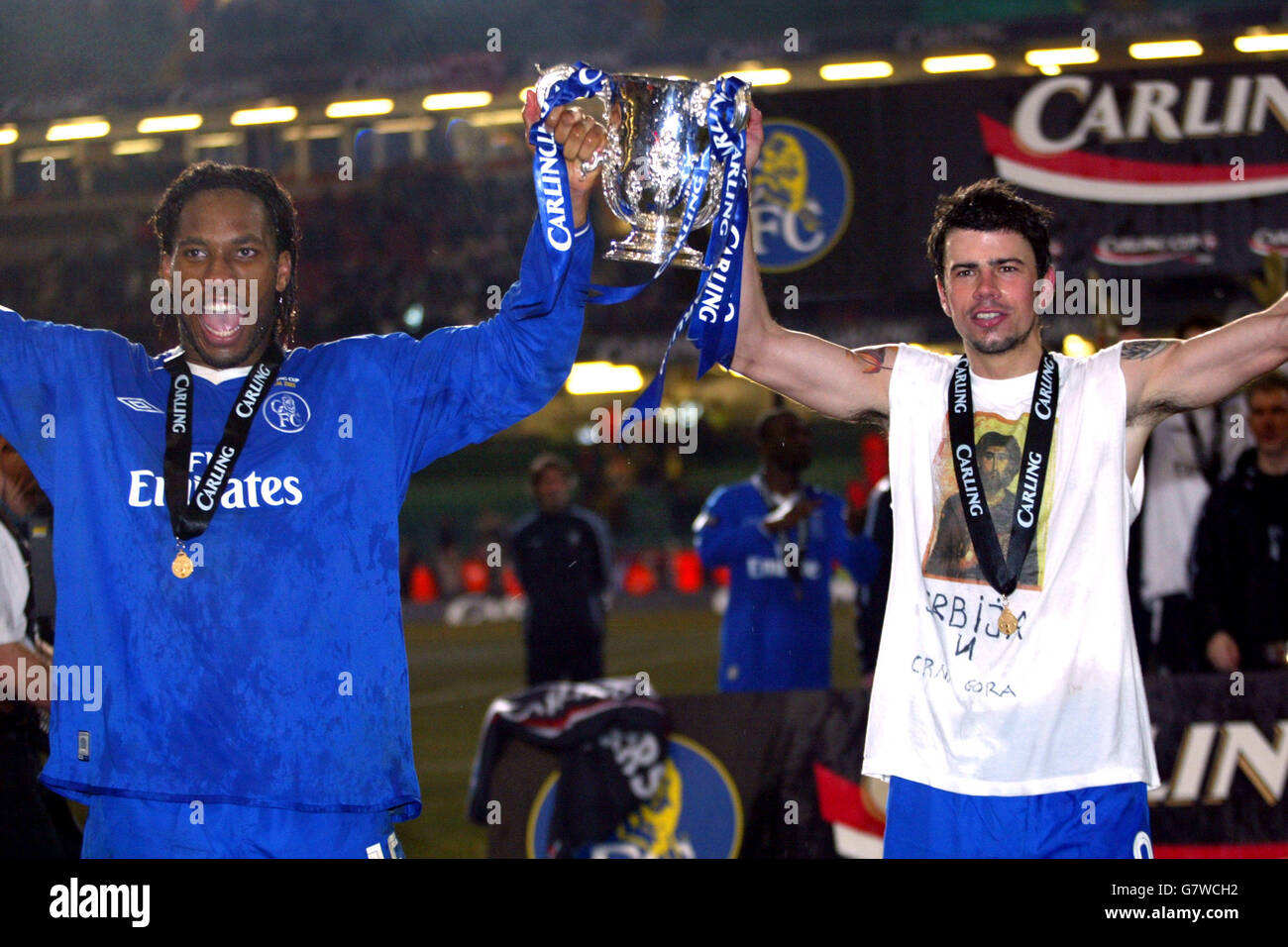 Soccer - Carling Cup - Final - Chelsea v Liverpool - Millennium Stadium Stock Photo