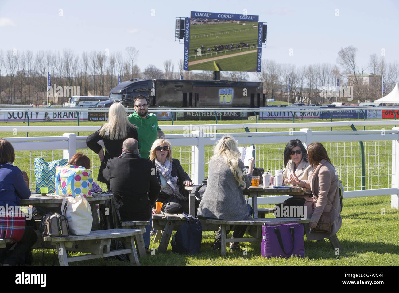Horse Racing - 2015 Coral Scottish Grand National Festival - Day Two - Ayr Racecourse Stock Photo