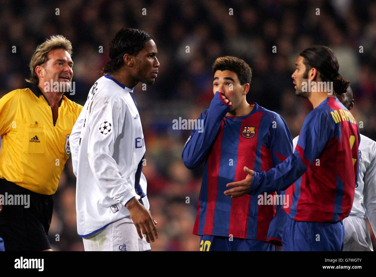 Soccer - UEFA Champions League - Round of 16 - First Leg - Barcelona v Chelsea - Nou Camp Stock Photo