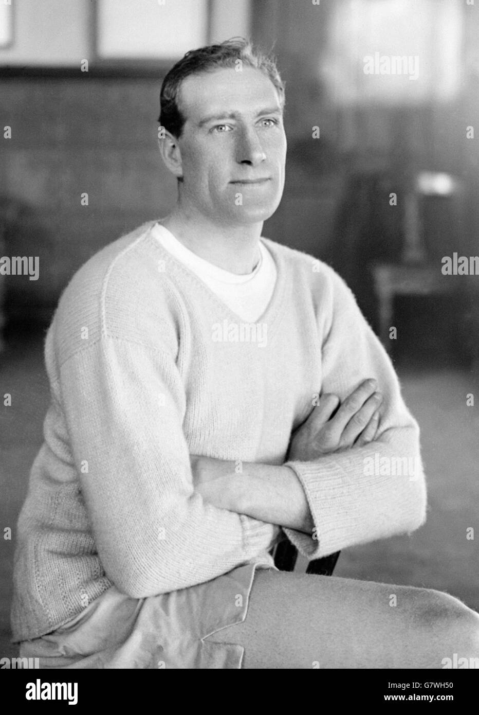 William Thomas Wells, better known as, Bombardier Billy Wells (August 31, 1889 &#8211; June 12, 1967) was a English heavyweight boxer. He was the second 'Man with the Gong' at the beginning of films made by the Rank Organisation. Stock Photo