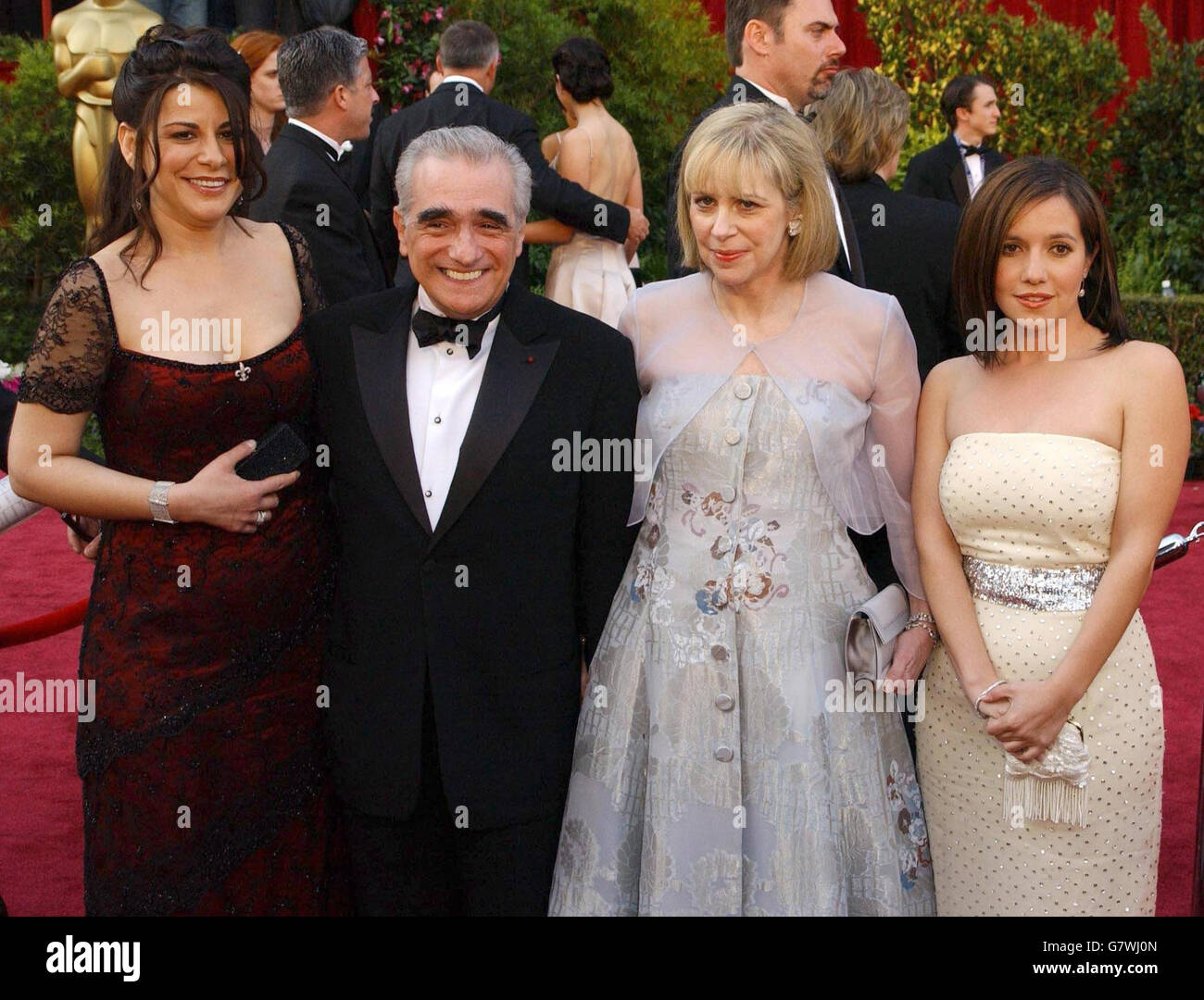 Martin Scorsese with wife Helen and his daughters Julia and Domenica Cameron arrive. Stock Photo