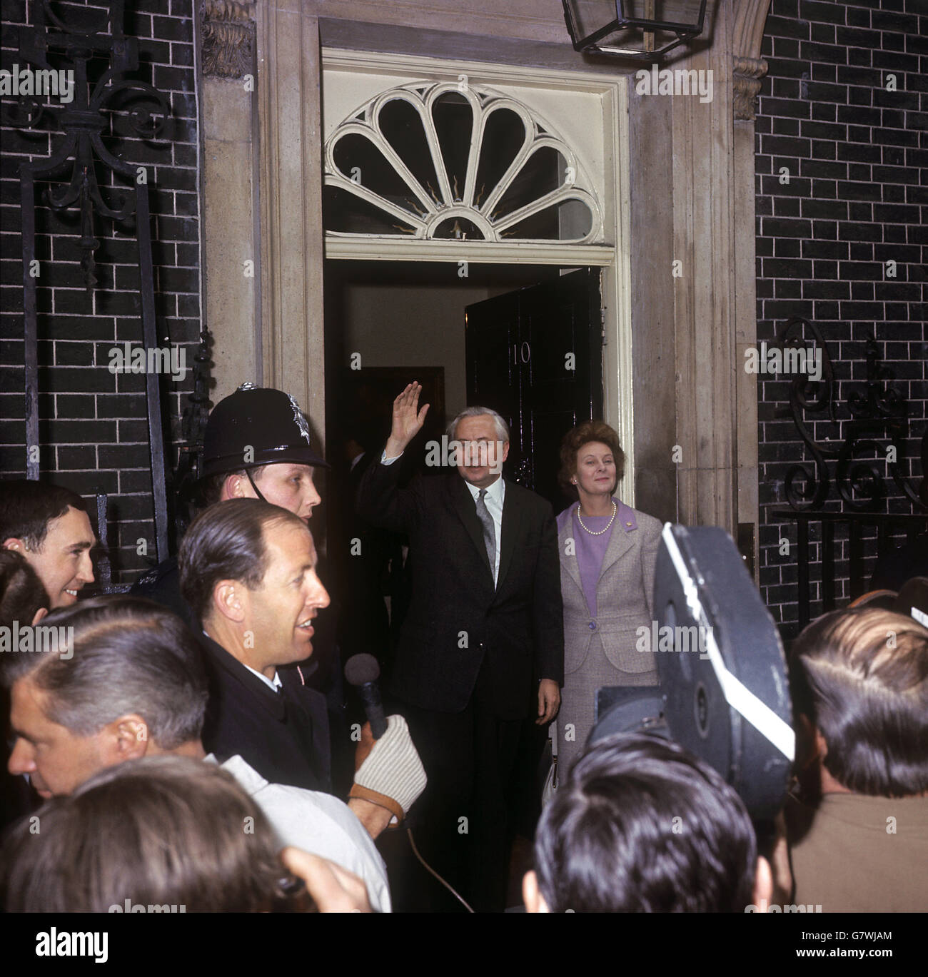 Politics - 1966 General Election - 10 Downing Street Stock Photo