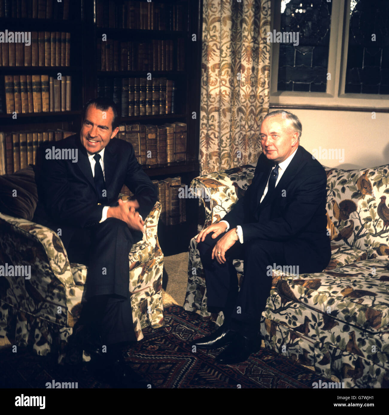 Politics - President Nixon visit to Britain - Great Hall, Chequers Stock Photo
