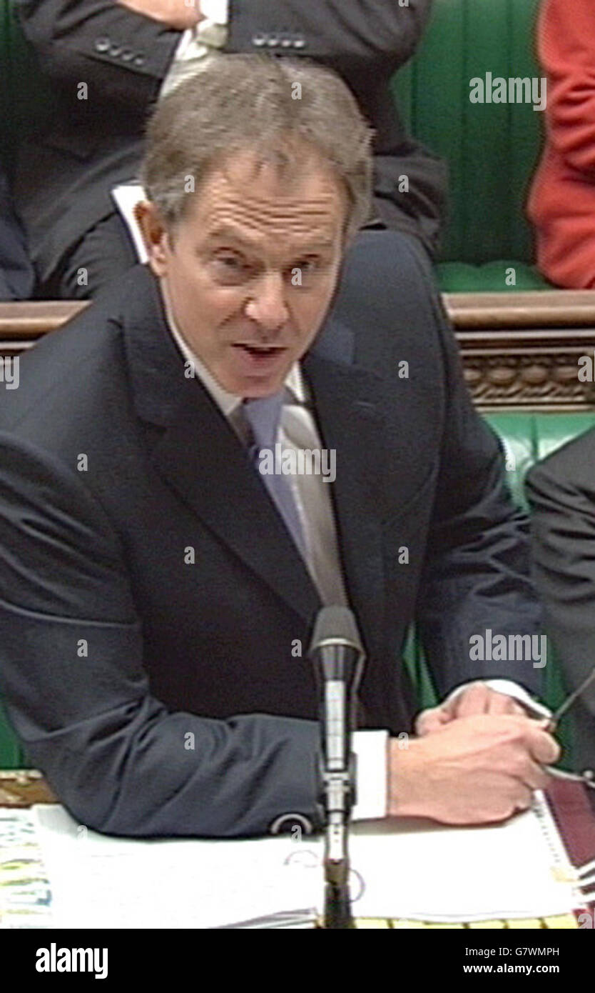 Prime Minister's Question Time House of Commons Stock Photo Alamy