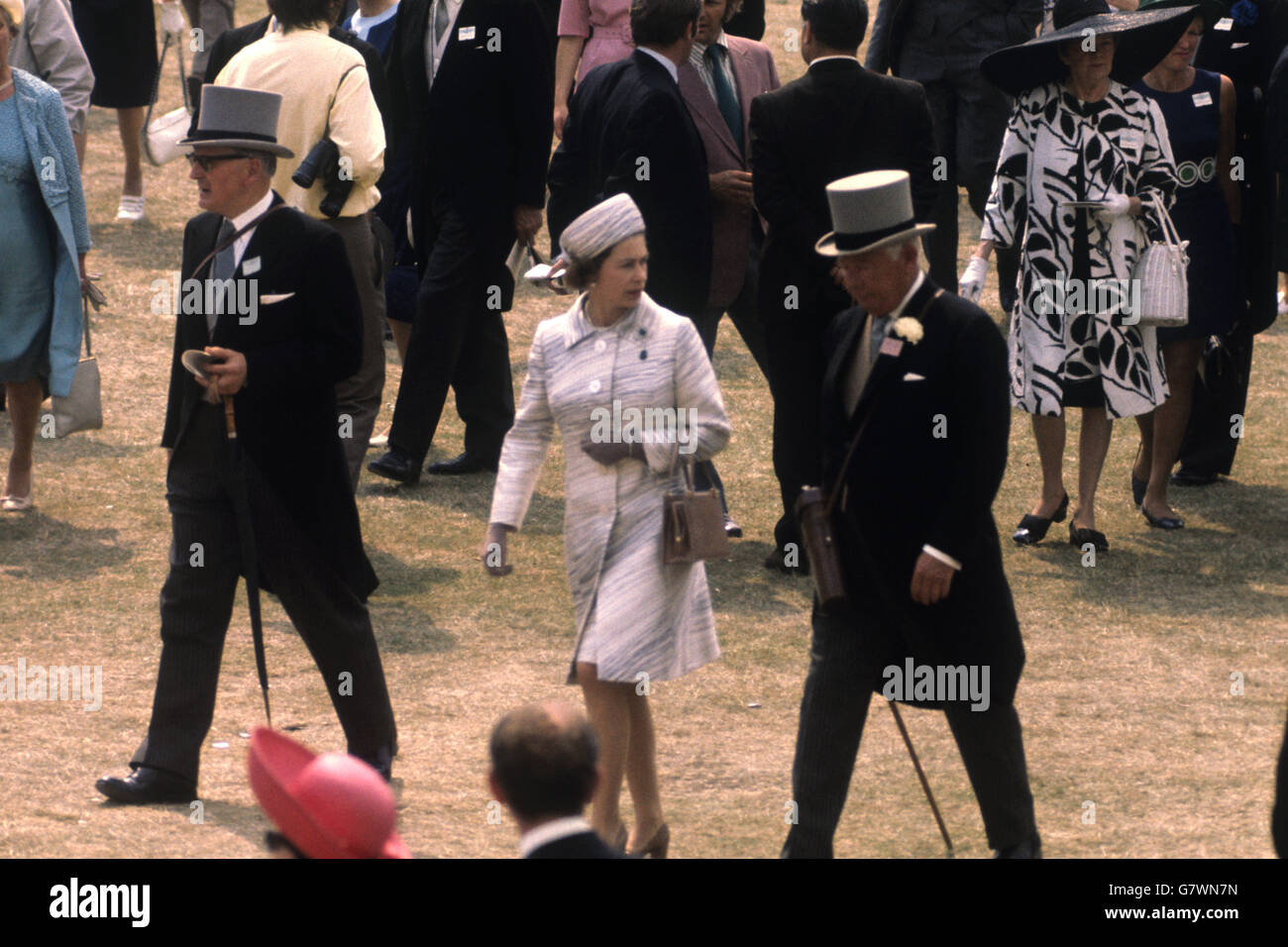Horse Racing - Royal Ascot - Ascot Racecourse. The Queen and the Duke of Norfolk at Royal Ascot. Stock Photo