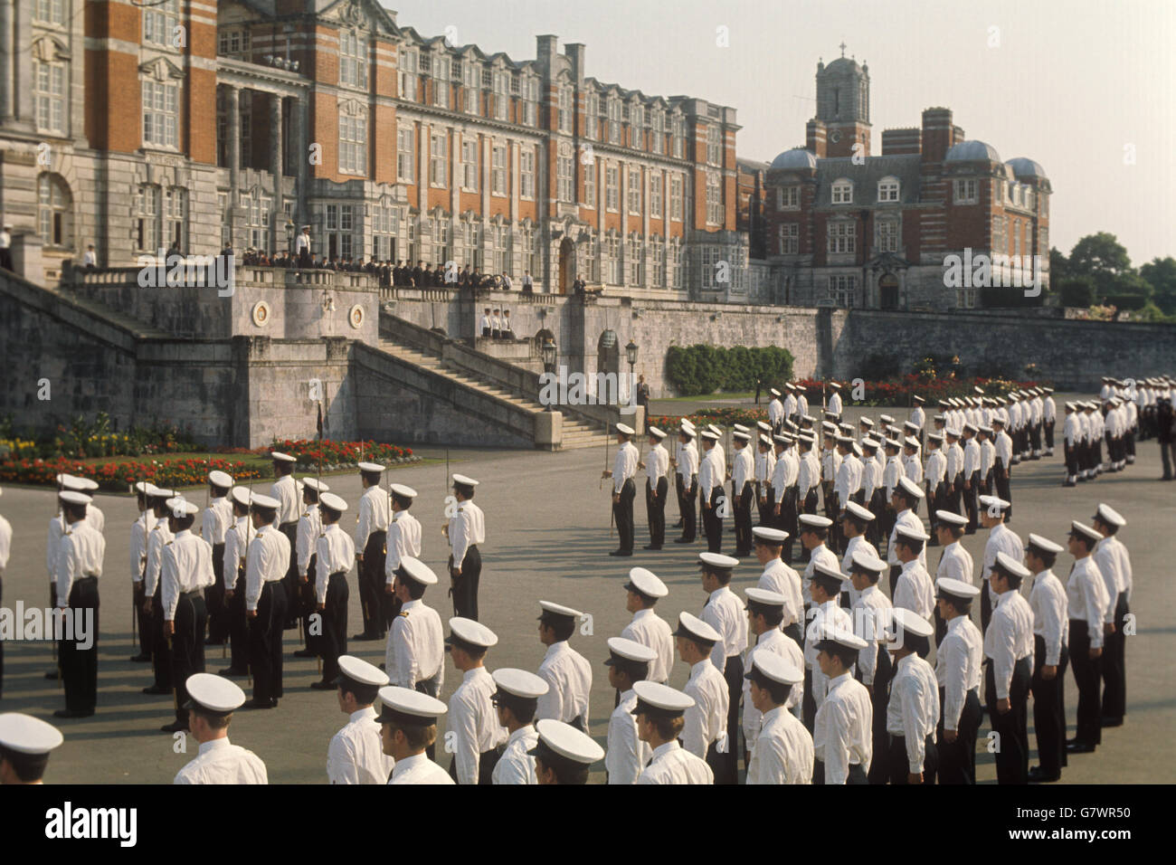 Buildings and Landmarks - Parade Ground - Britannia Royal Naval College - Dartmouth Stock Photo