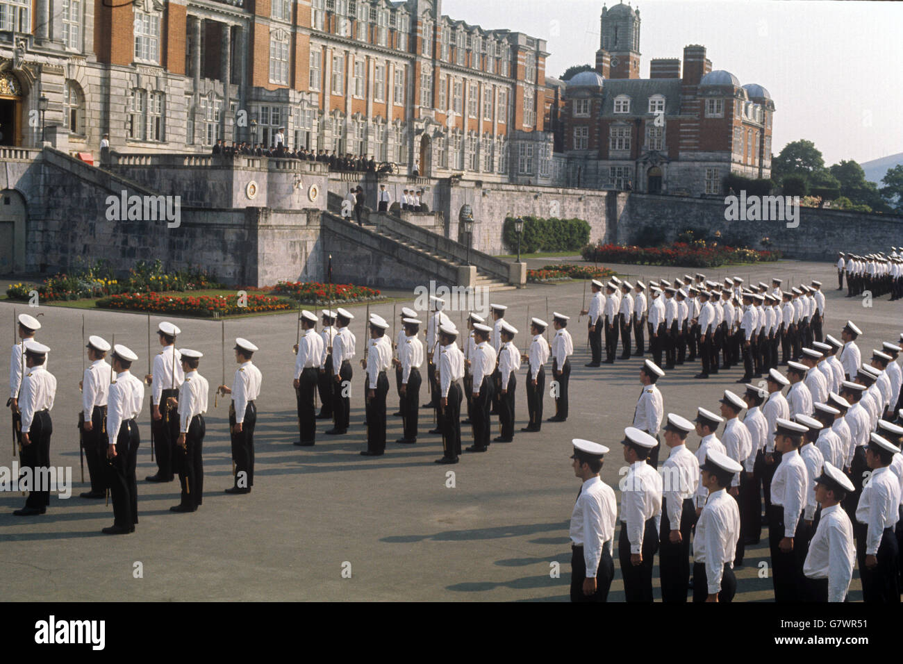 Buildings and Landmarks - Parade Ground - Britannia Royal Naval College - Dartmouth Stock Photo
