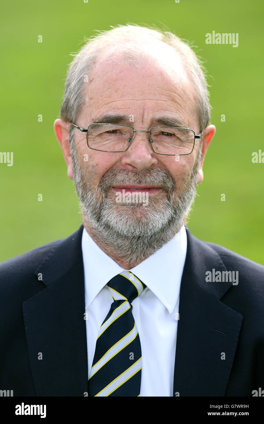 Cricket - Warwickshire CCC Media Day - Edgbaston. M Smith, Warwickshire scorer Stock Photo