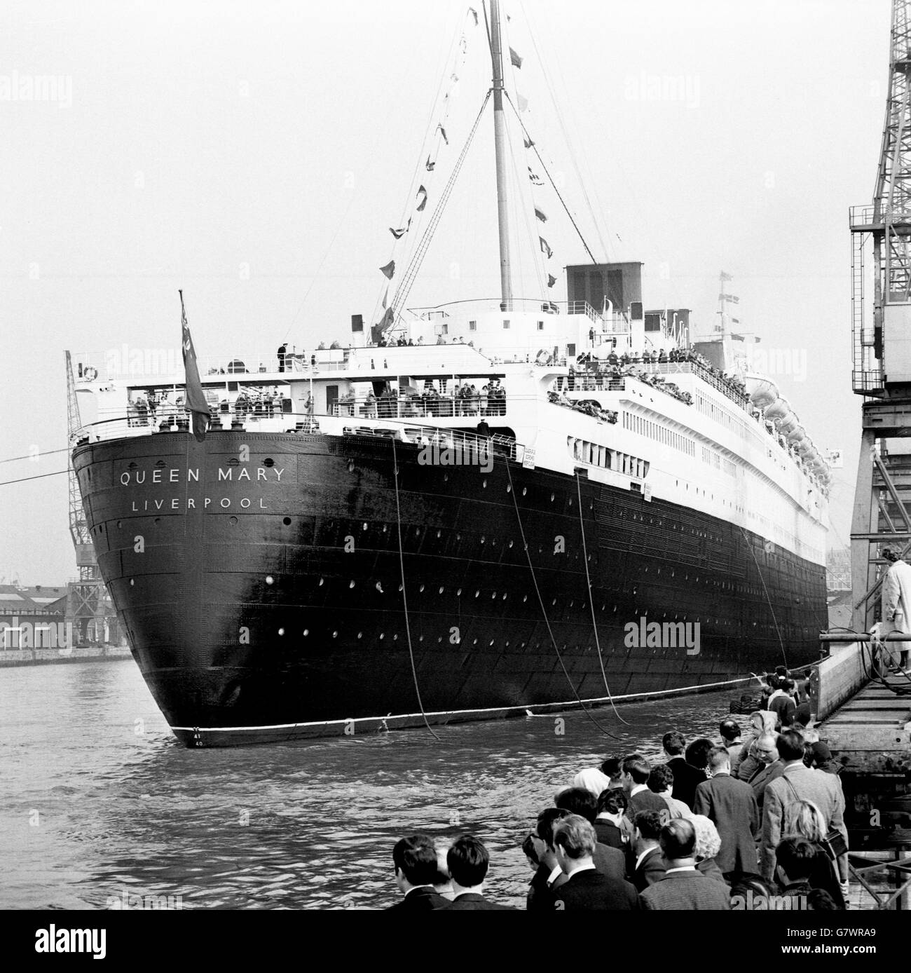 Transport - Queen Mary - Southampton Stock Photo