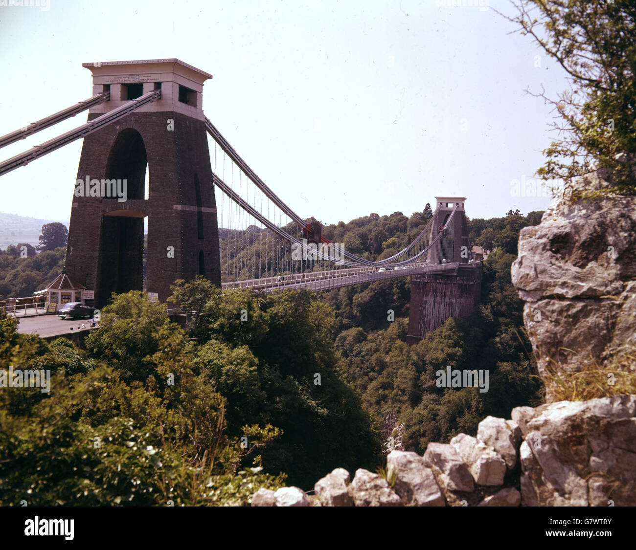 Buildings and Landmarks - Clifton Suspension Bridge - Avon Gorge, Bristol Stock Photo