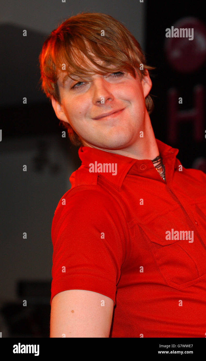 Ricky Wilson of The Kaiser Chiefs during an In-store appearance Stock