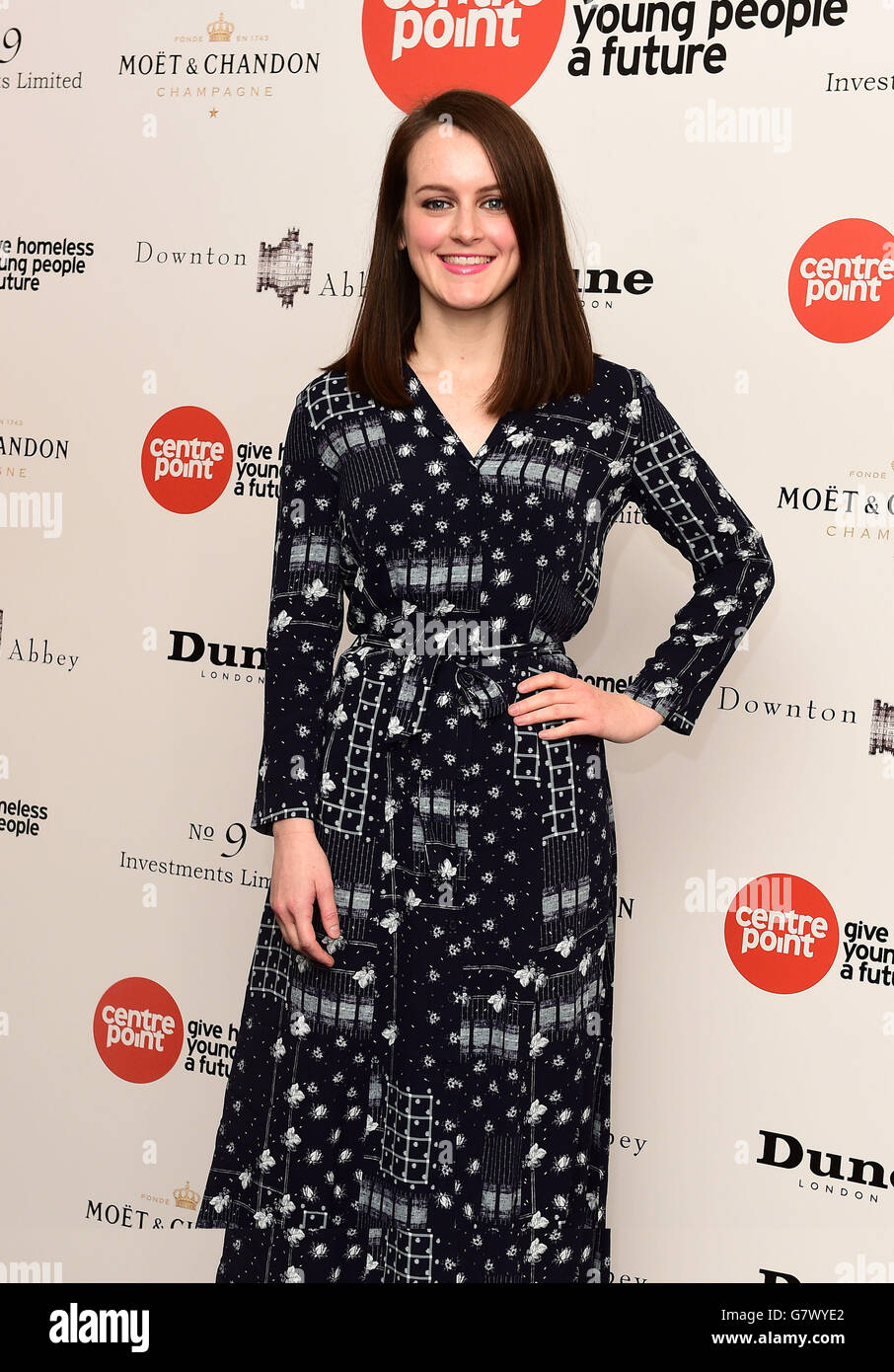 Sophie McShera arriving at the Downton Abbey Ball in aid of Centrepoint at the Savoy Hotell, London. Stock Photo