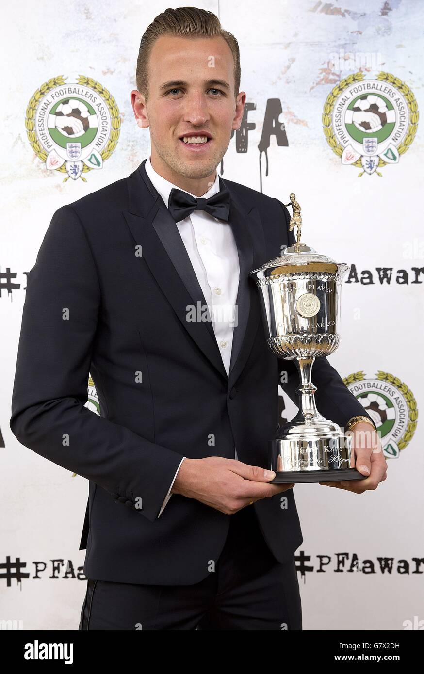 Winner of the PFA’s Young Player of the Year, Harry Kane during the PFA