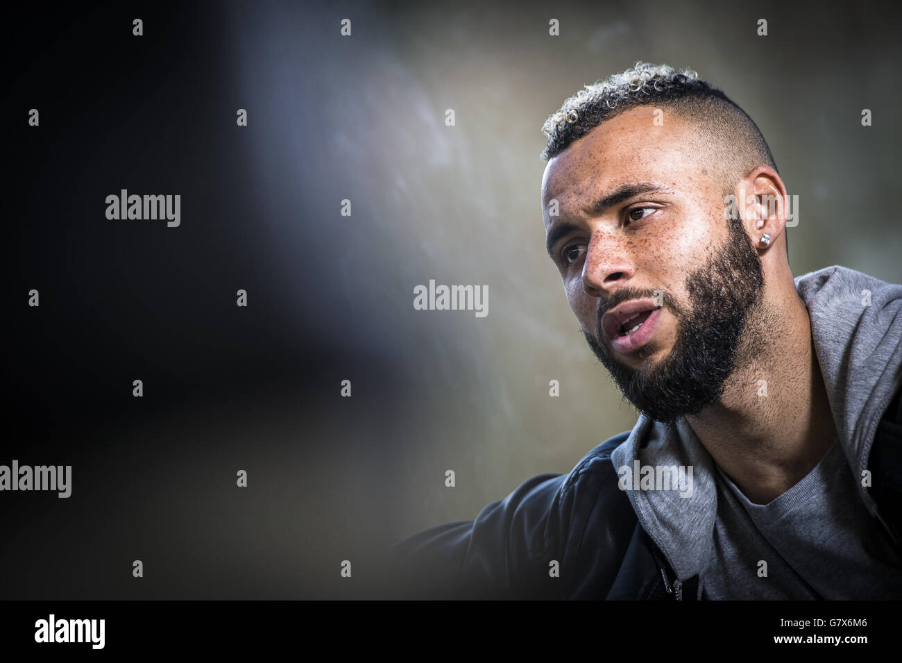 Soccer - Belgian Proximus League - John Bostock Feature - OH Leuven. English midfielder John Bostock of Belgian second division team OH Leuven pictured during an interview Stock Photo