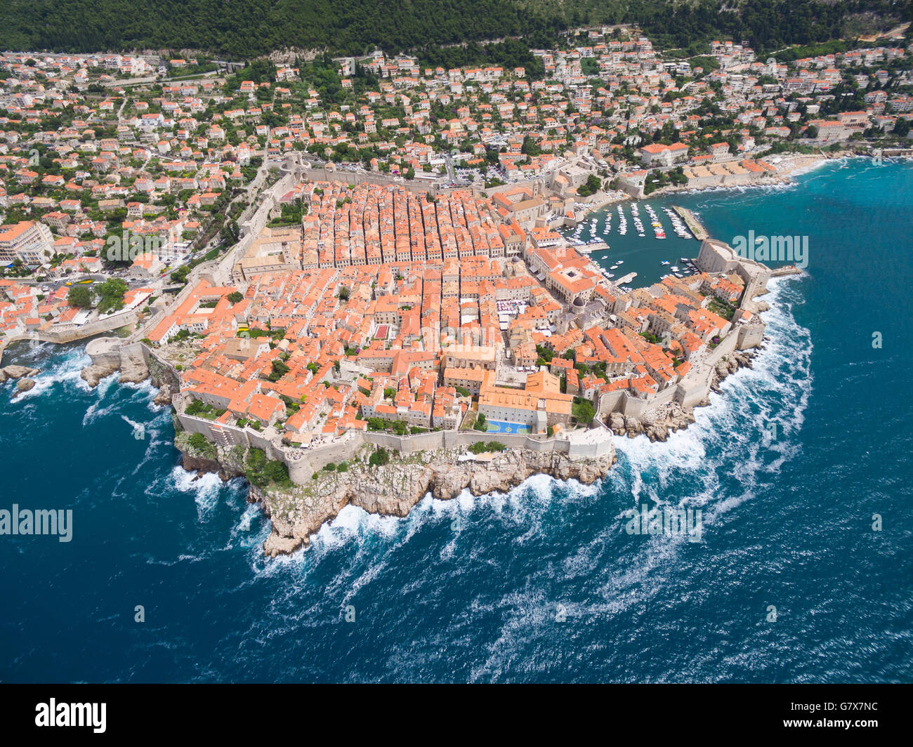 aerial view of Dubrovnik, Croatia Stock Photo - Alamy