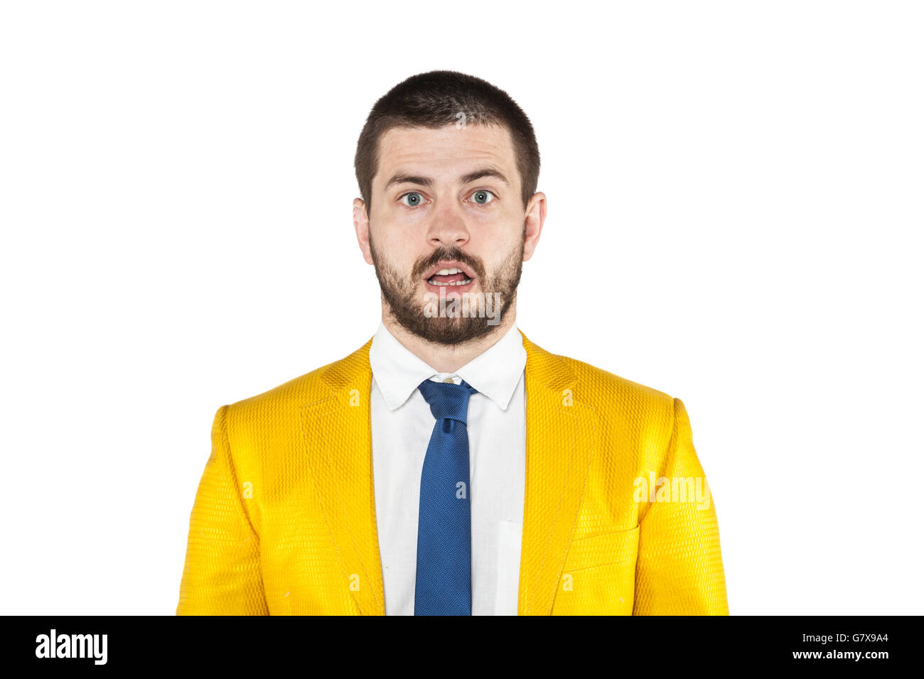 Shocked man suit hi-res stock photography and images - Alamy