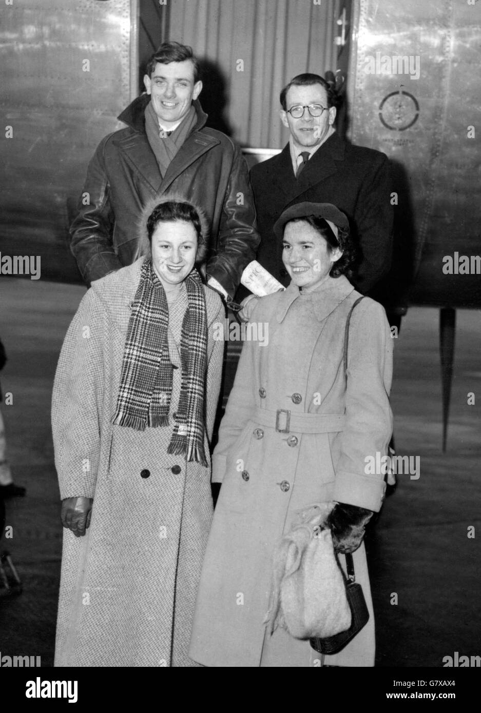 Athletics John Disley, Chris Brasher, Jean Scrivens and Norah Stock