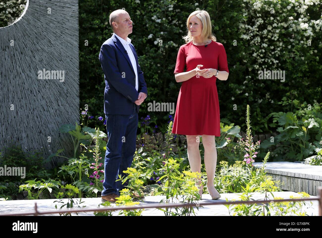 Sophie rayworth joe swift broadcast from the brewer dolphin garden hi