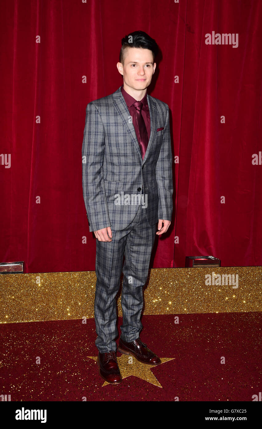 James fletcher attending british soap awards palace hotel hires stock