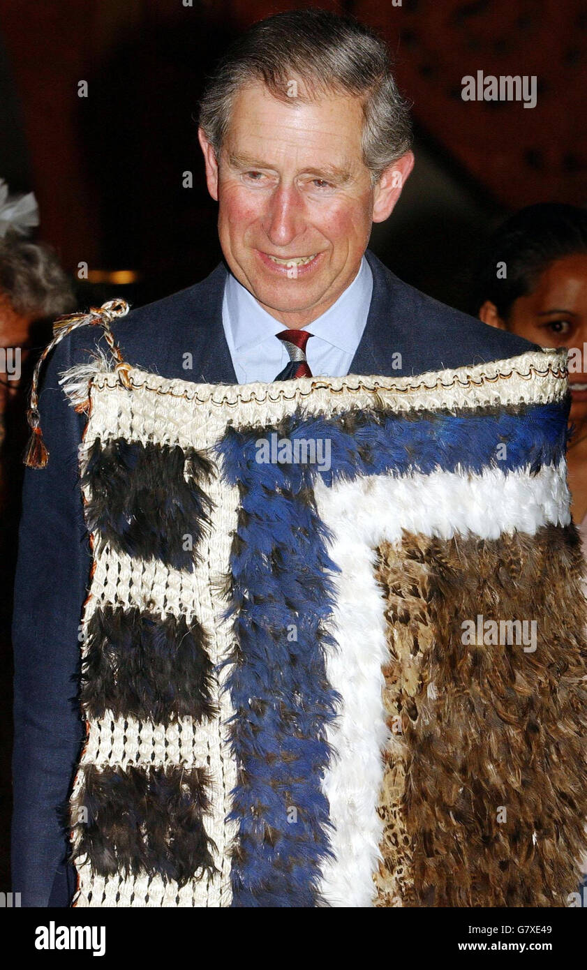 Prince Charles New Zealand Visit Auckland Stock Photo Alamy