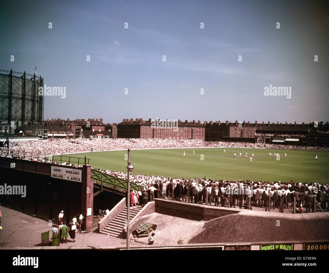 Cricket - England v South Africa - 5th Test - Kennington Oval. General view of the Oval during the England v South Africa match. Stock Photo