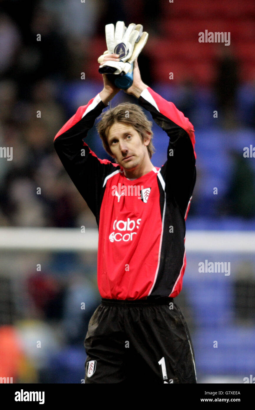 Fulhams goalkeeper edwin van der sar hi-res stock photography and ...
