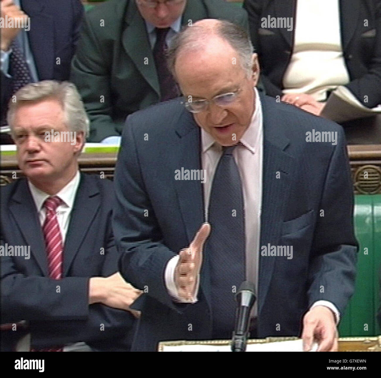 Prime Ministers Questions - The House of Commons - Westminster. Conservative leader Michael Howard. Stock Photo
