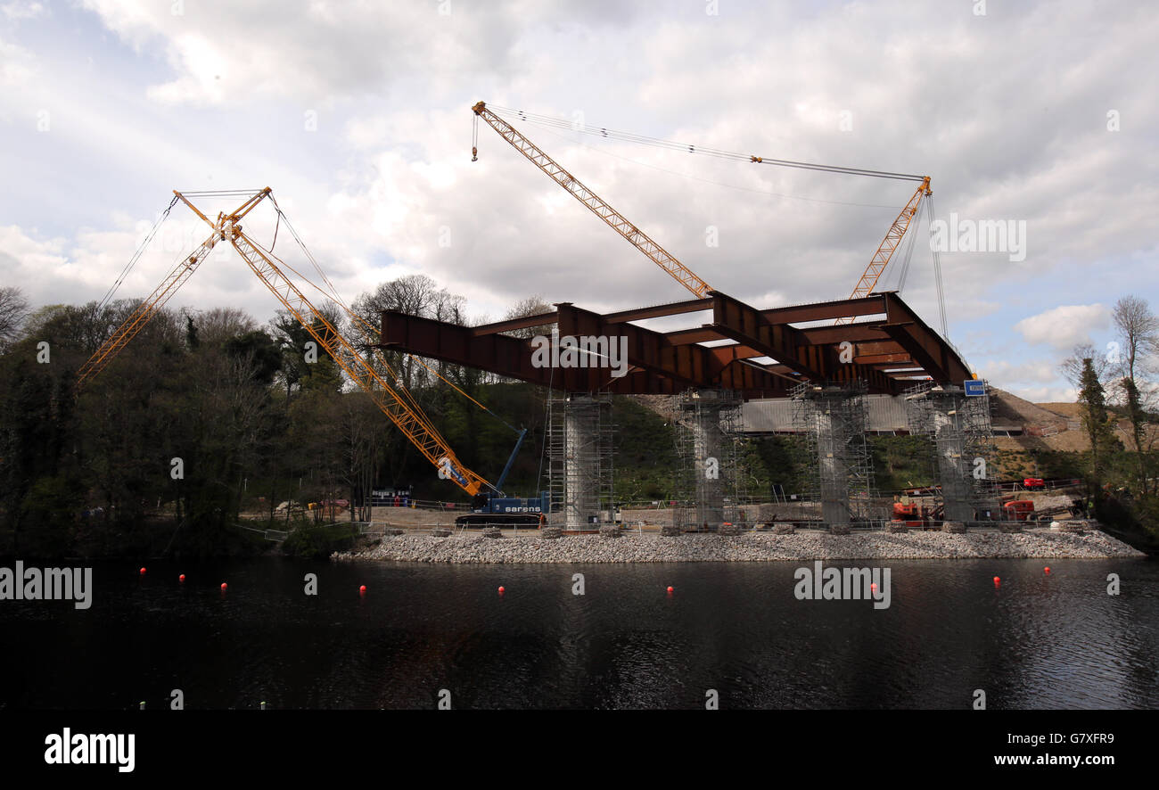 M6 motorway construction hi-res stock photography and images - Alamy