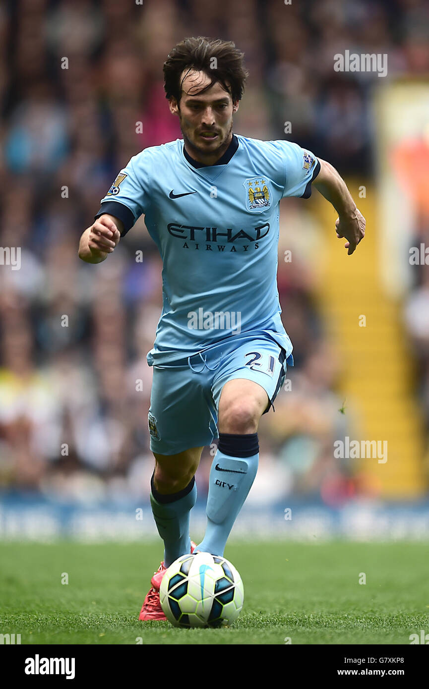 Soccer - Barclays Premier League - Tottenham Hotspur v Manchester City - White Hart Lane. Manchester City's David Silva Stock Photo