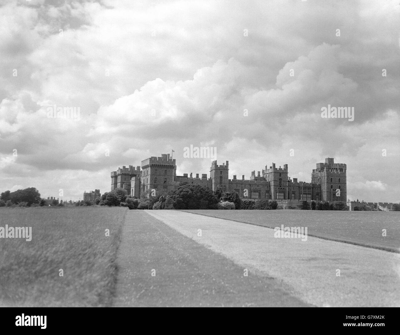 Royalty - Windsor Castle - 1939. The royal residence of Windsor Castle. Stock Photo