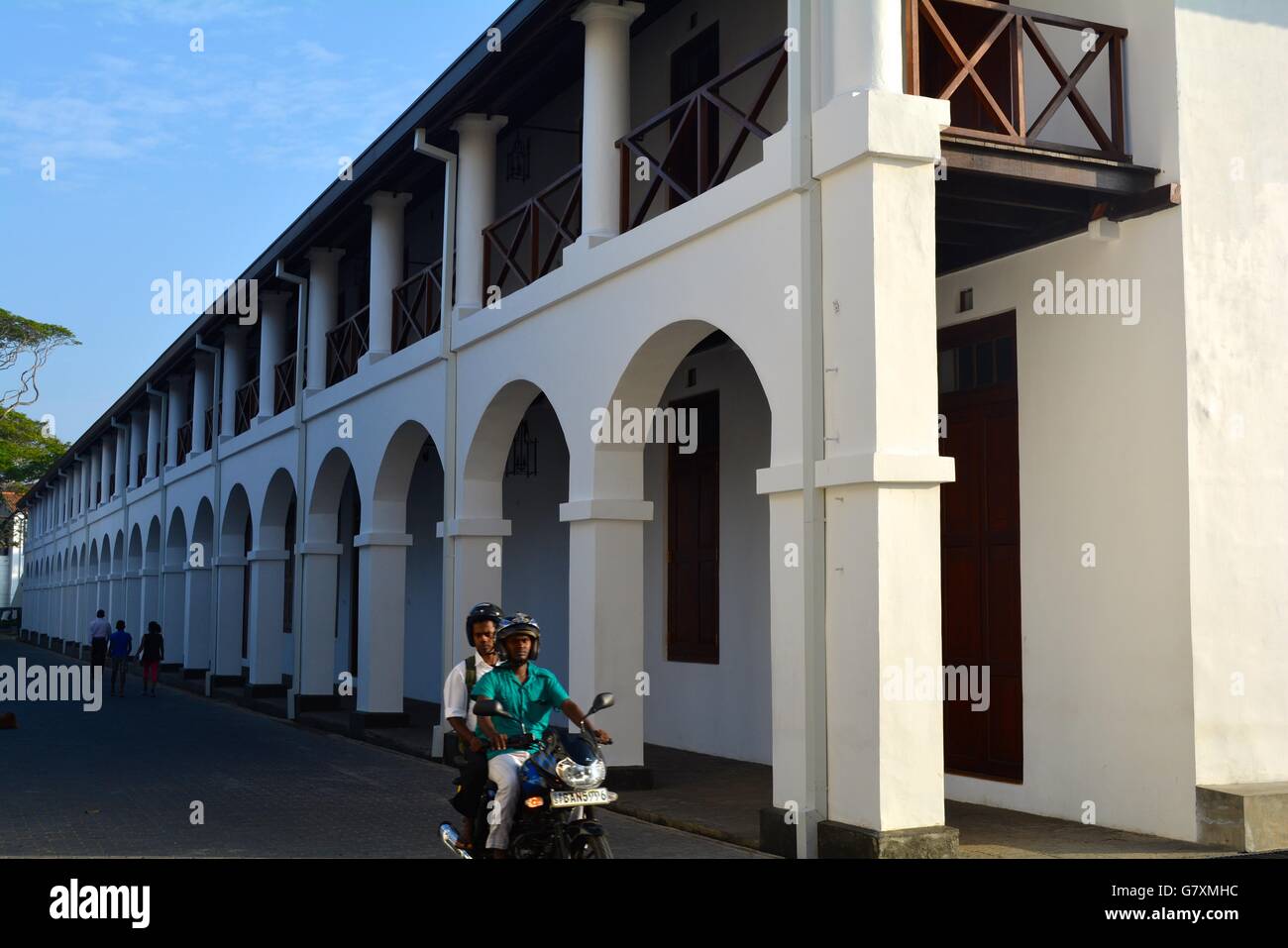 Colonial warehouse in Galle Sri Lanka Stock Photo