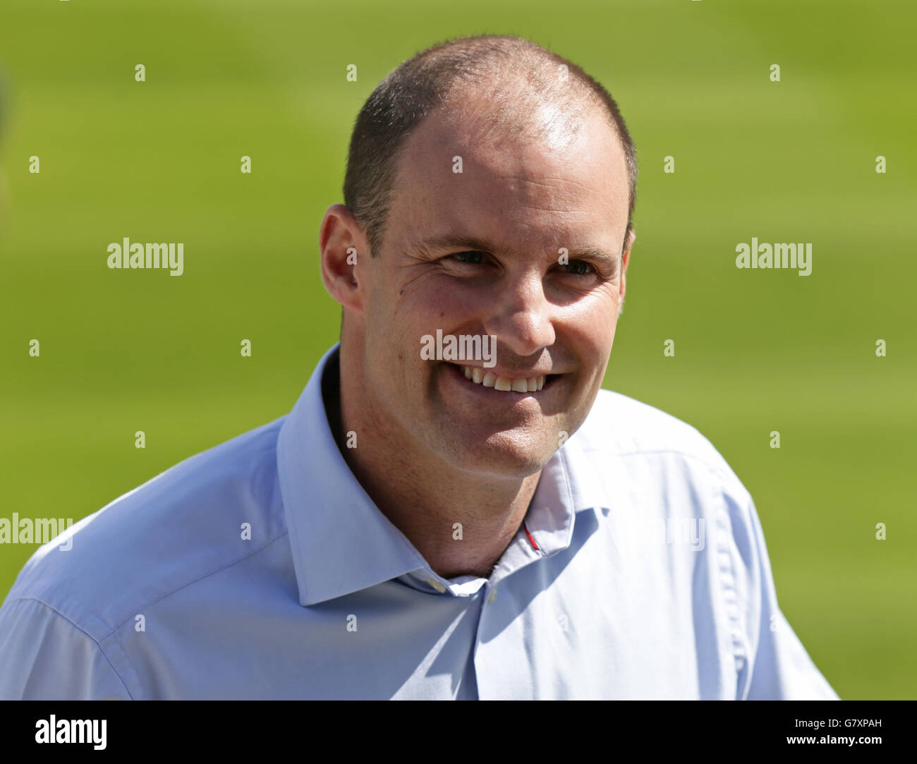 Cricket - Andrew Strauss and Tom Harrison Press Conference - Lord's Cricket Ground. Andrew Strauss during a photocall to unveil him as the new Director of England Cricket, at Lord's Cricket Ground, London. Stock Photo