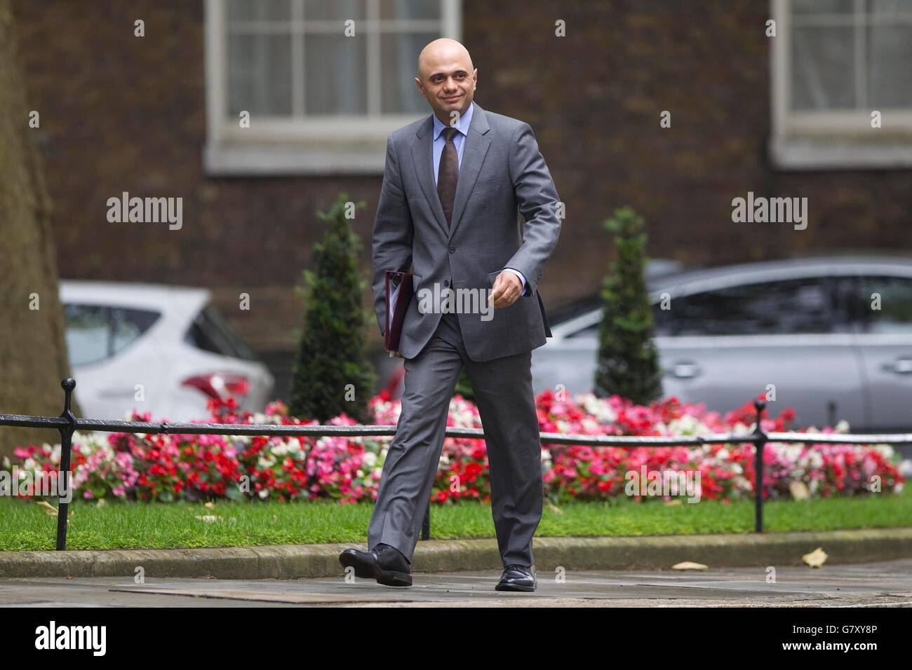 London, UK. 27th June, 2016. Sajid Javid, Secretary of State for Business, arrives for the Conservative Party EU emergency Cabinet Meeting in Downing Street, London, UK Credit:  Jeff Gilbert/Alamy Live News Stock Photo