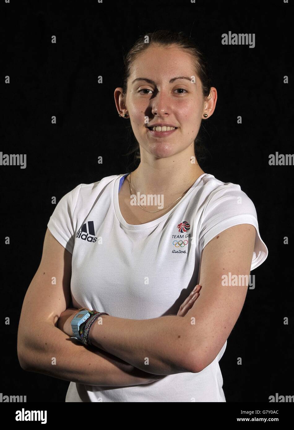 Milton Keynes, UK. 27th June, 2016. Kirsty Gilmour, 22, Bellshill (Women’s singles) . TeamGB announces the badminton team for the Rio2016 Olympics. National Badminton Centre. Milton Keynes. UK. 27/06/2016. Credit:  Sport In Pictures/Alamy Live News Stock Photo