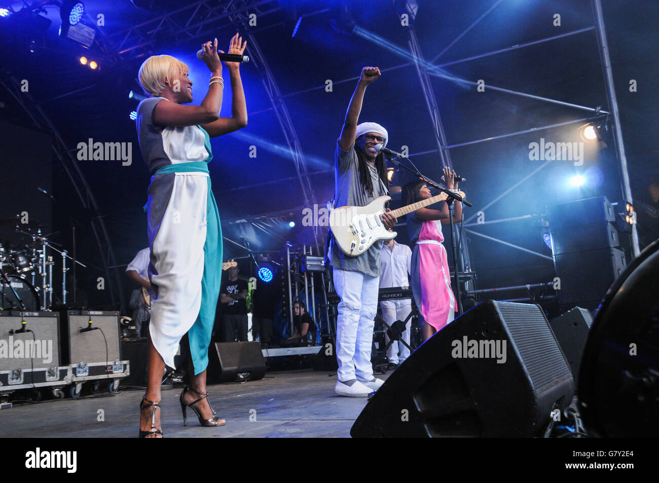 London, South West, UK. 25th June, 2016. Chic perform on day 2 of the