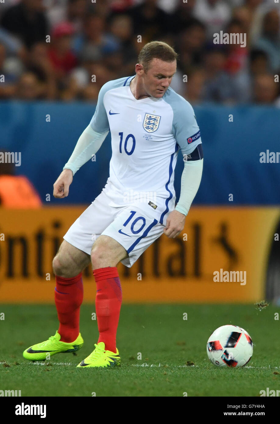 Ha Nice Ragain Nice, France. 27th June, 2016. Wayne Rooney of England during the UEFA ...
