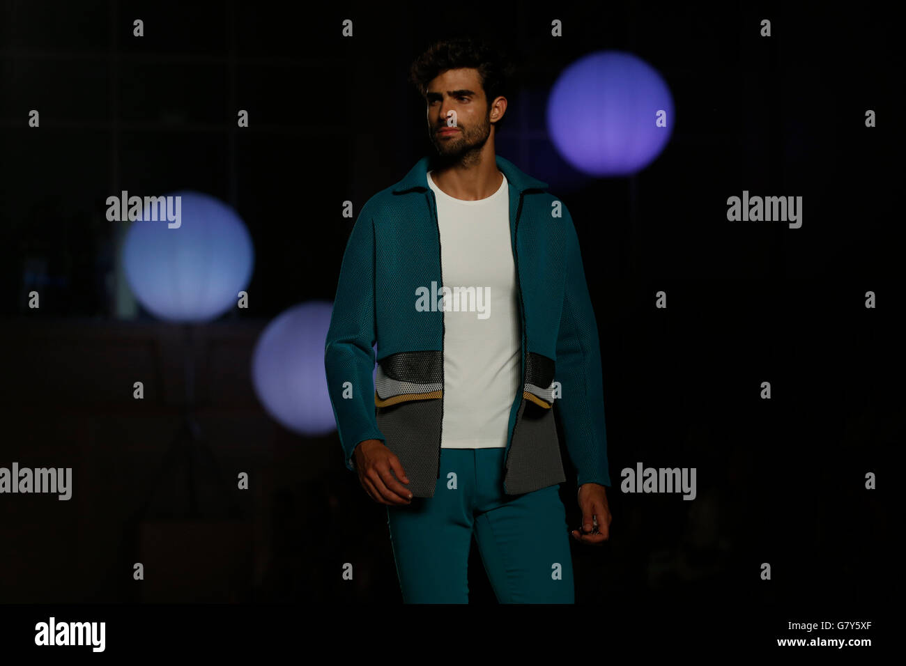 Barcelona, Spain. June 27, 2016. Models walks during the Miquel Suay show during 080 Barcelona Fashion in Barcelona, Spain. Credit:  Michael Ip/Alamy Live News Stock Photo