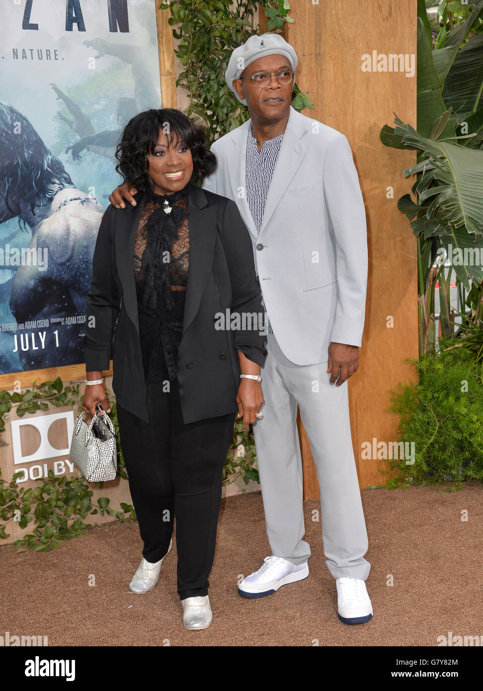 Los Angeles, USA. 27th June, 2016. LOS ANGELES, CA. June 27, 2016: Actor Samuel L. Jackson & wife actress LaTanya Richardson Jackson at the world premiere of 'The Legend of Tarzan' at the Dolby Theatre, Hollywood. Credit:  Sarah Stewart/Alamy Live News Stock Photo