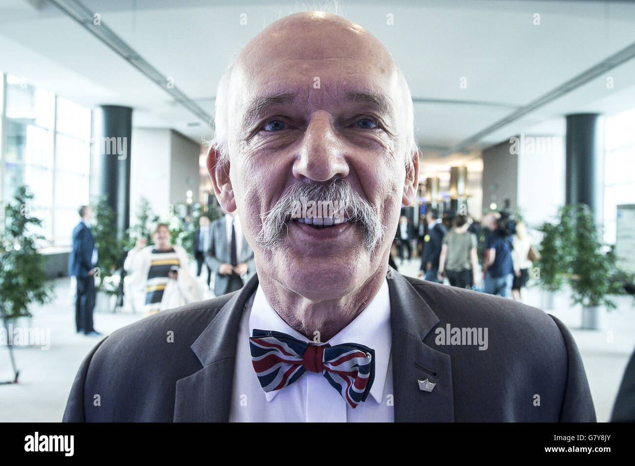Polish Eurosceptic Janusz Korwin Mikke Arrives For Extraordinary Sitting Of European Parliament On Brexit At European Parliament Headquarters In Brussels Belgium On 28 06 2016 By Wiktor Dabkowski Usage Worldwide Stock Photo Alamy