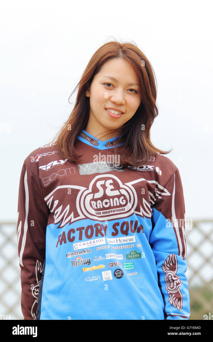 Hitachinaka, Ibaraki, Japan. 17th Apr, 2016. Miki Iibata (JPN) Cycling :  2016 Hitachinaka BMX International Round 2