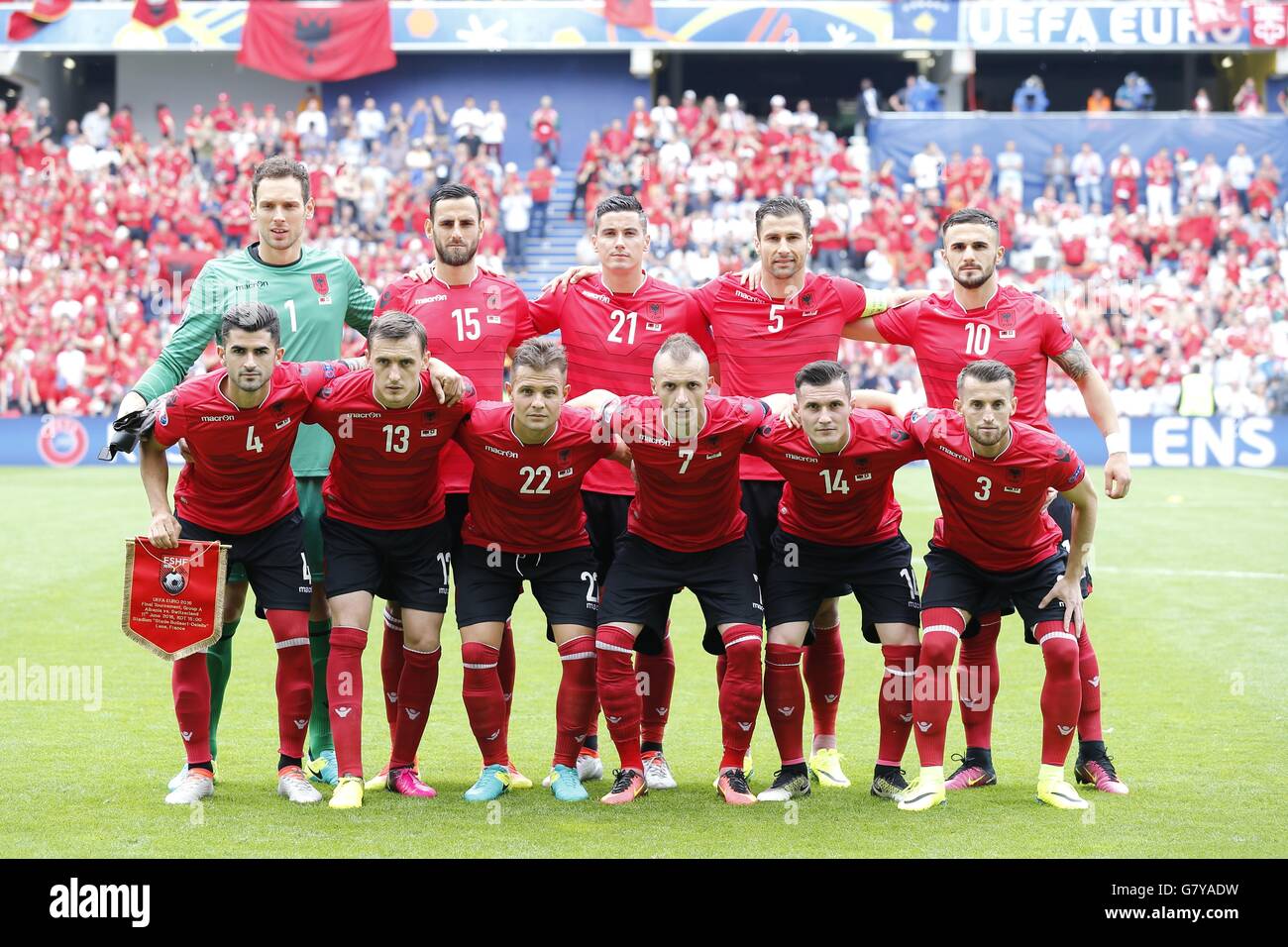 Albania team group lineup (ALB), JUN 11, 2016 Football / Soccer