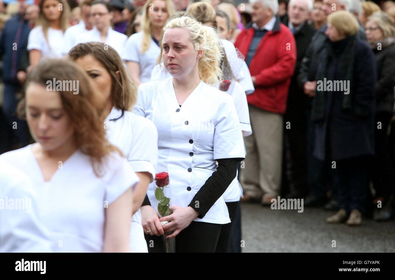 Karen Buckley funeral Stock Photo Alamy