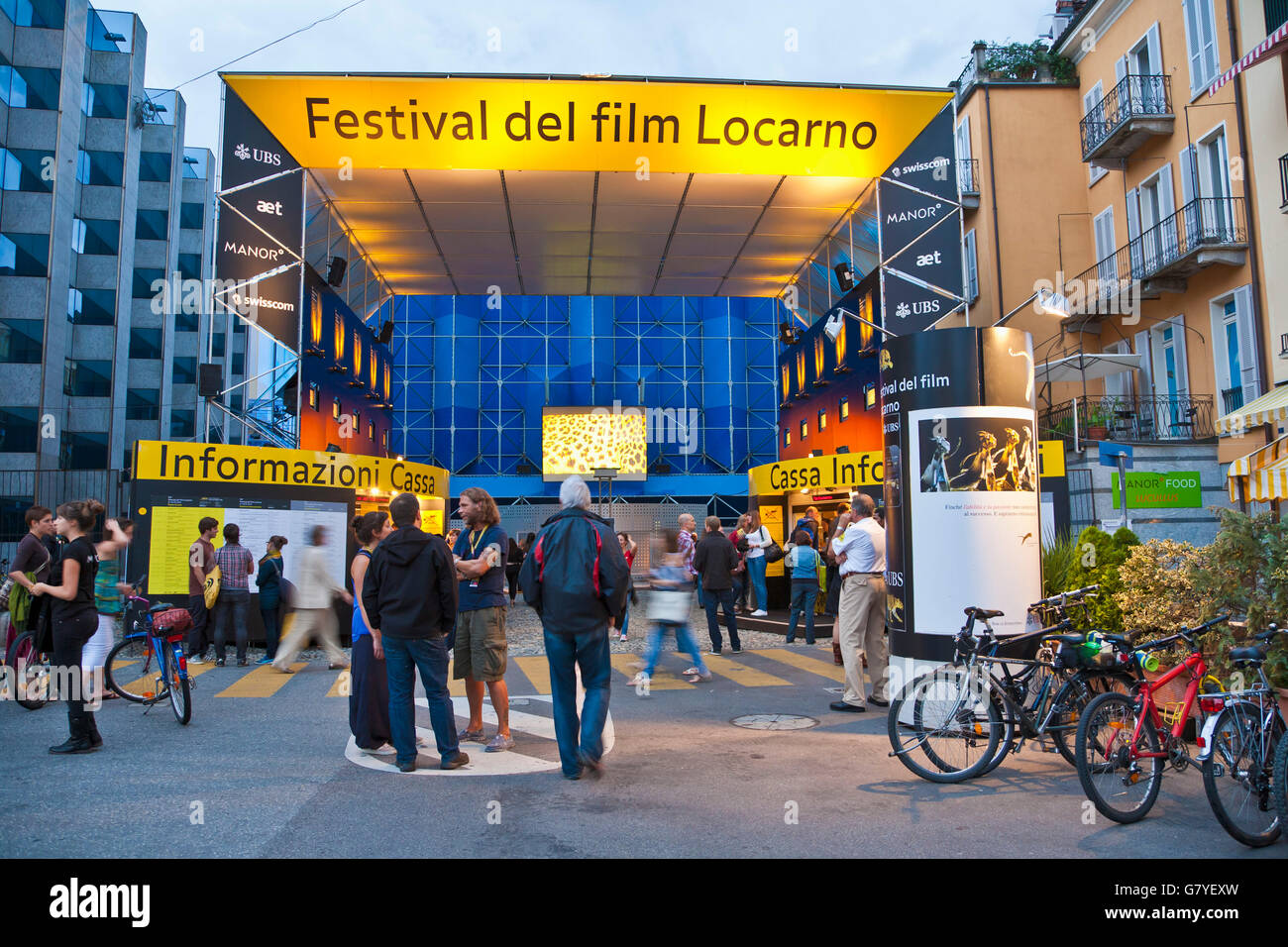 Locarno Film Festival, Festival del film, Ticino, Switzerland, Europe Stock Photo