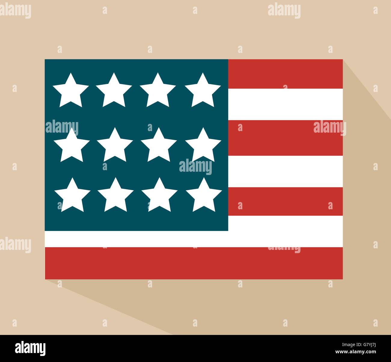United State Of America flag isolated vector Stock Vector Image & Art ...