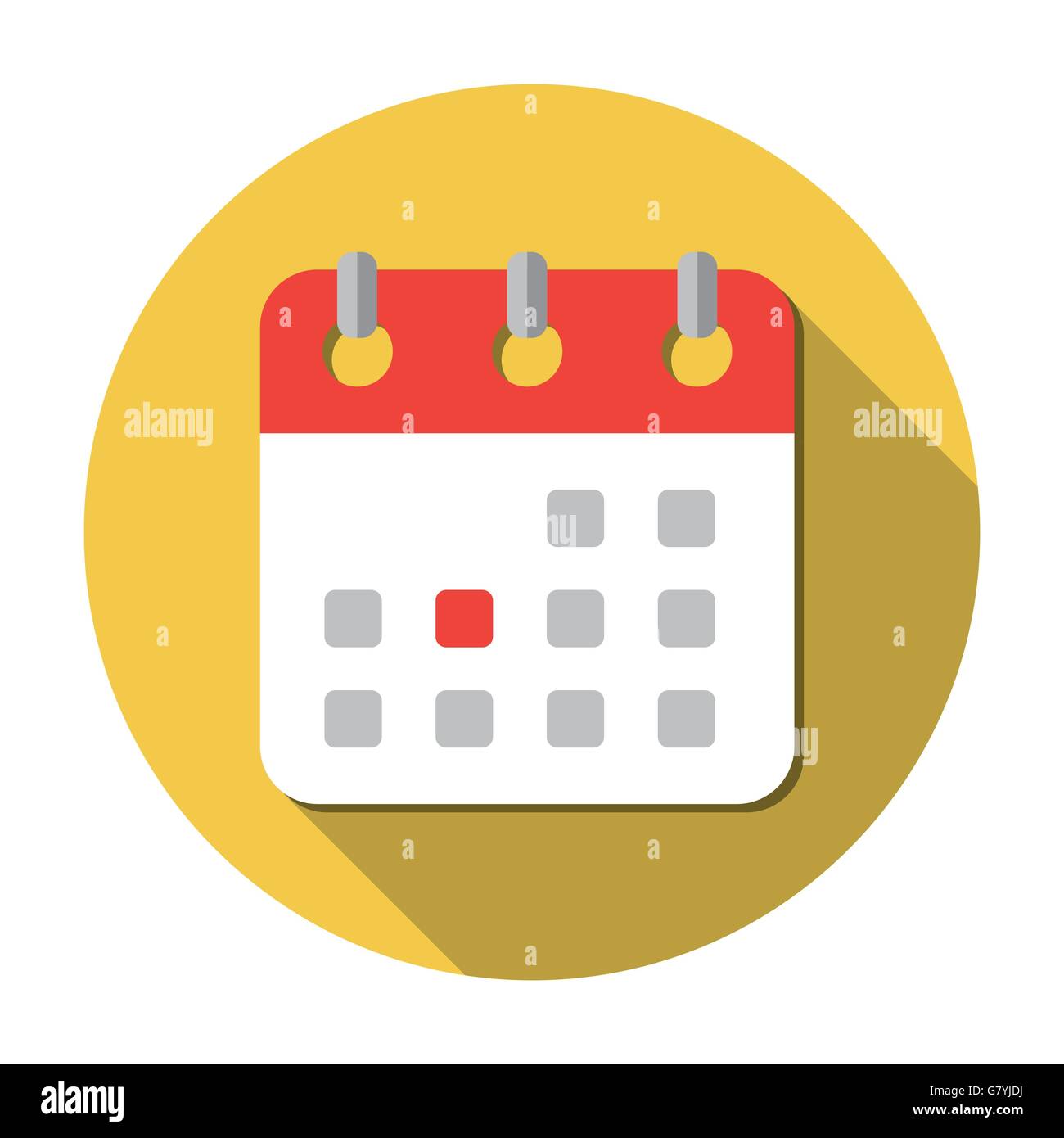 Vector flat calendar icon Stock Vector Image & Art - Alamy