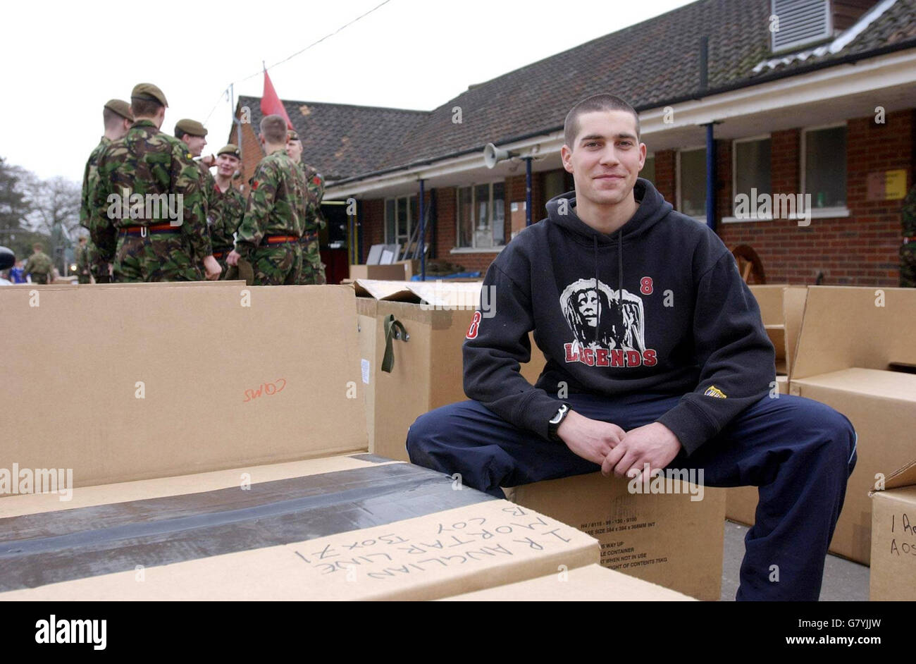 19-year-old Private Craig Fisher from Diss at his base. The regiment ...