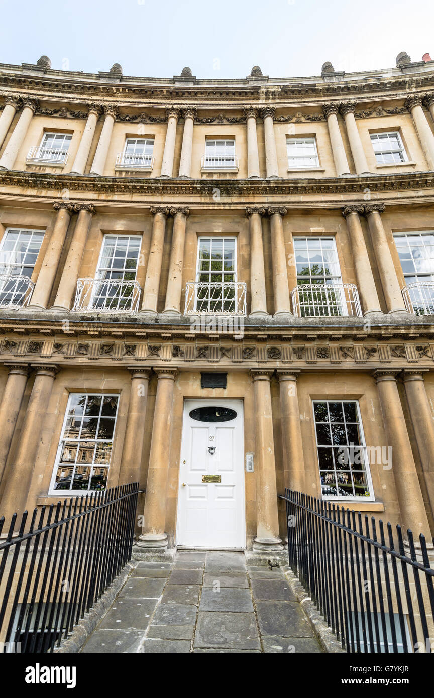 Famous example of georgian architecture in the city of bath hi-res ...